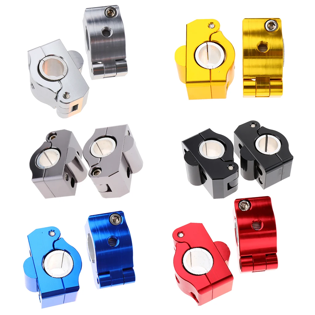 Motorbike Handlebar Risers Universal Motorcycle Handlebars Fit for 22mm - 28mm Aluminium Alloy Durable Bars Clamp