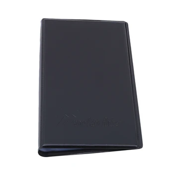 

Unisex Black Book Case Keeper Organizer Passport Cover Card Holder Business Men PU Leather 120 Cards ID Credit Card Holder Case