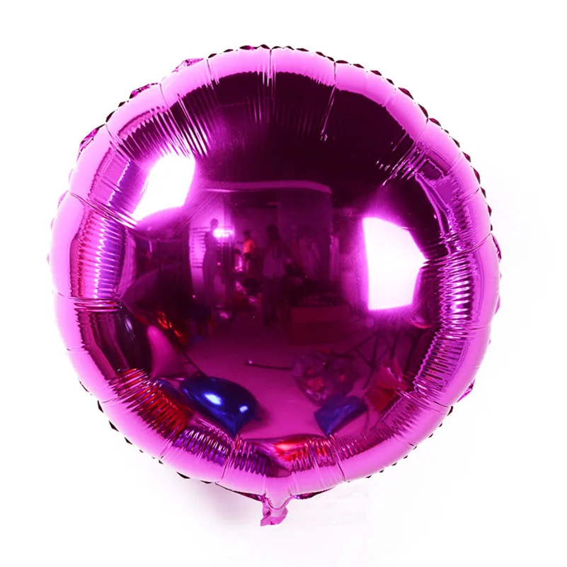 rose round 10 шт./лот 2" Круглый/Сердце гелиевые фольгированные шары фото/картина печать, diy Свадьба/День рождения/даже вечерние воздушные шары - Цвет: rose round