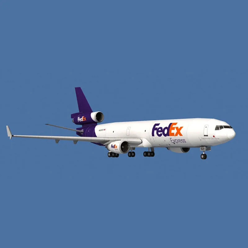 1:100 FedEx MD-11 самолет DIY 3D бумажная карточка модель Конструкторы строительные игрушки развивающие игрушки модель