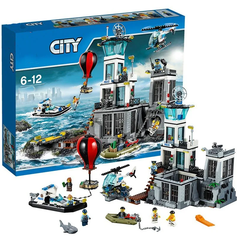 02006 Lepining city Police series island 60130 815 шт Модели Строительные блоки в prison игрушки