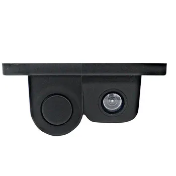 

Universal 3-in-1 Car Reversing Camera Parking Sensor Reverse Rear View Camera Dual LED Light DC 12V