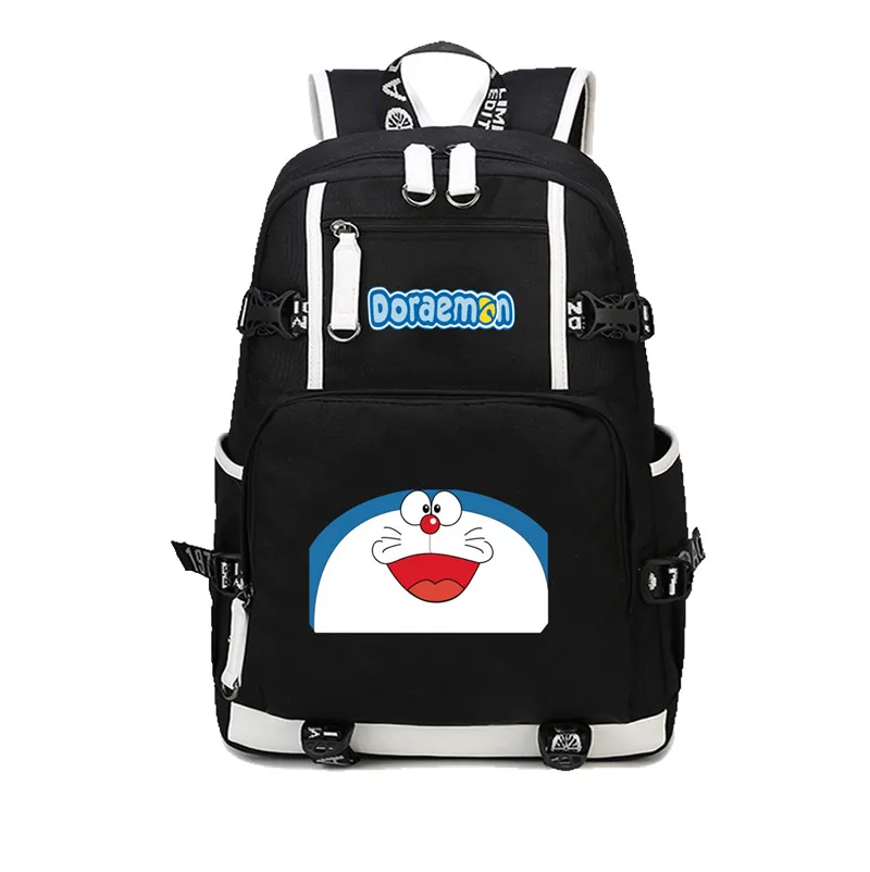 Аниме «Дораэмон» Рюкзак Mochila сумки студенческие школьные рюкзаки Mochila мужские и женские дорожные сумки холщовый рюкзак с принтом - Цвет: 06