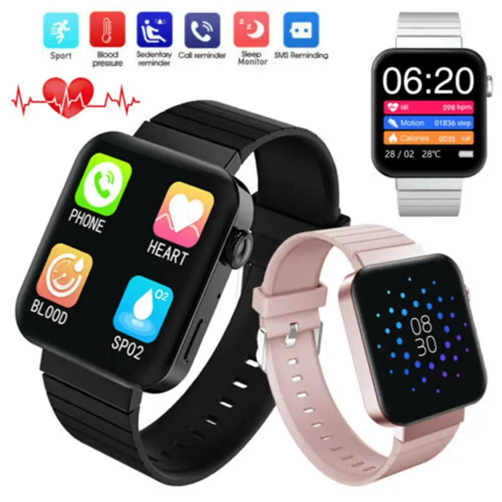 

Смарт-часы с сенсорным экраном, фитнес-трекер, Bluetooth, удаленная камера, браслет для ответов на звонки для iPhone, Android, Samsung, Huawei