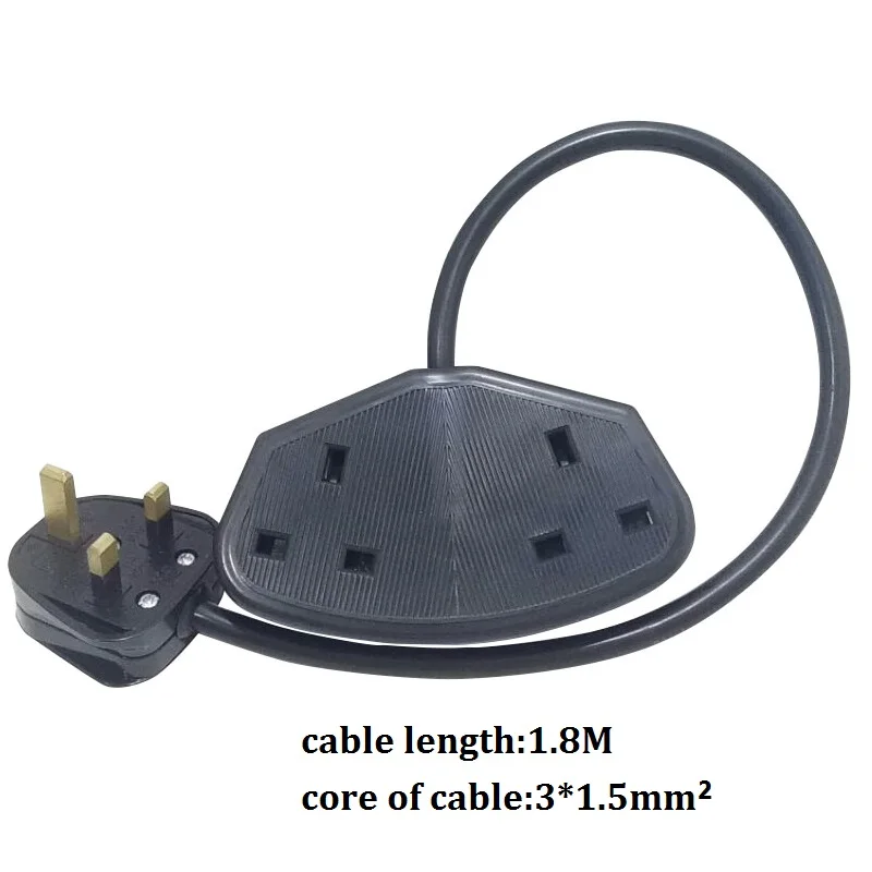 UK socket plug UK Standard Power Socket Plug 2AC UK Outlet Reassembly Power Cord Extension Socket 13A 250V For Hong Kong/UK/Singapore/Malaysia - Цвет: UK socket plug