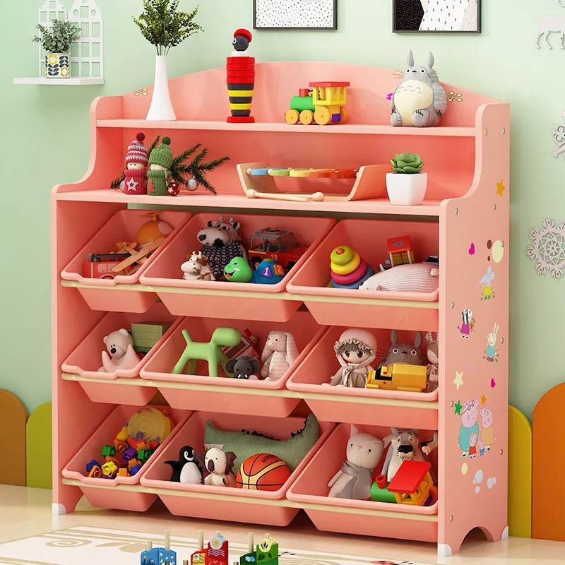 Детская игрушка стеллаж для хранения шкафчик многослойный негабаритный отделочный стеллаж для хранения игрушек Детский сад шкафчики органайзер для комнаты