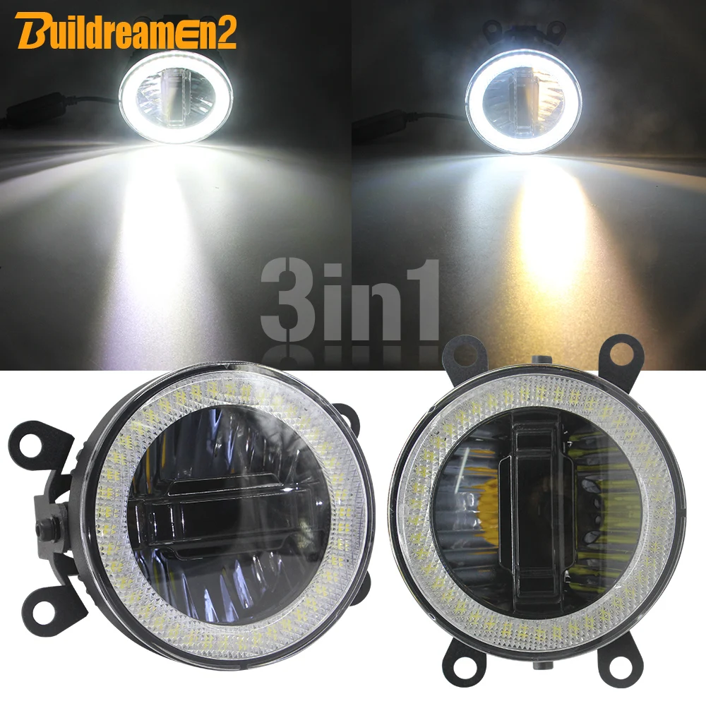 Chemini 2X3.5LED Mistlamp 12V 10W Dagrijverlichting met Wit Angel Eye Vervangen voor Auto Mistlampen Moto Koplamp DRL Rijden Lamp 6000K Wit Chemini 2X3.5LED Mistlamp 12V 10W Dagrijverlichting met Wit Angel Eye Vervangen voor Auto Mistlampen Moto Koplamp DRL Rijden Lamp 6000K Wit