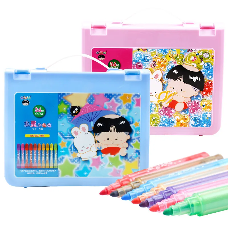 Paint ed paint pen Young STUDENT'S Дыня мальчик 36 акварельных ручек набор детских граффити товары для рукоделия