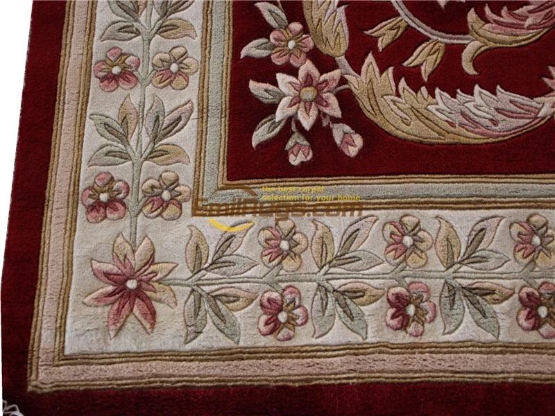 Цветочный ковер розы толстый и плюшевый Handknotted Neo классический коврик с рисунком Реверсивный ковер для дома спальни традиционный