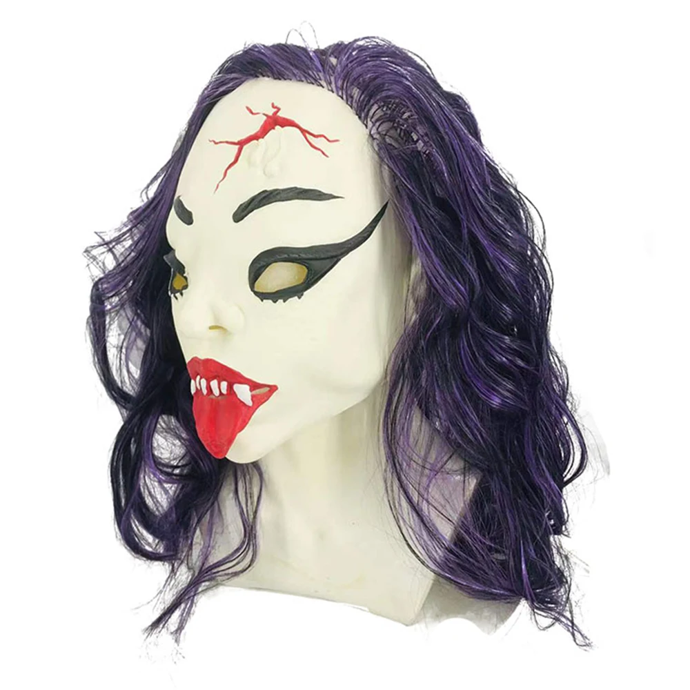 Halloween Party Horror Evil Demon Latex Mask Cosplay Costume Props Scary Funny Jester Masks