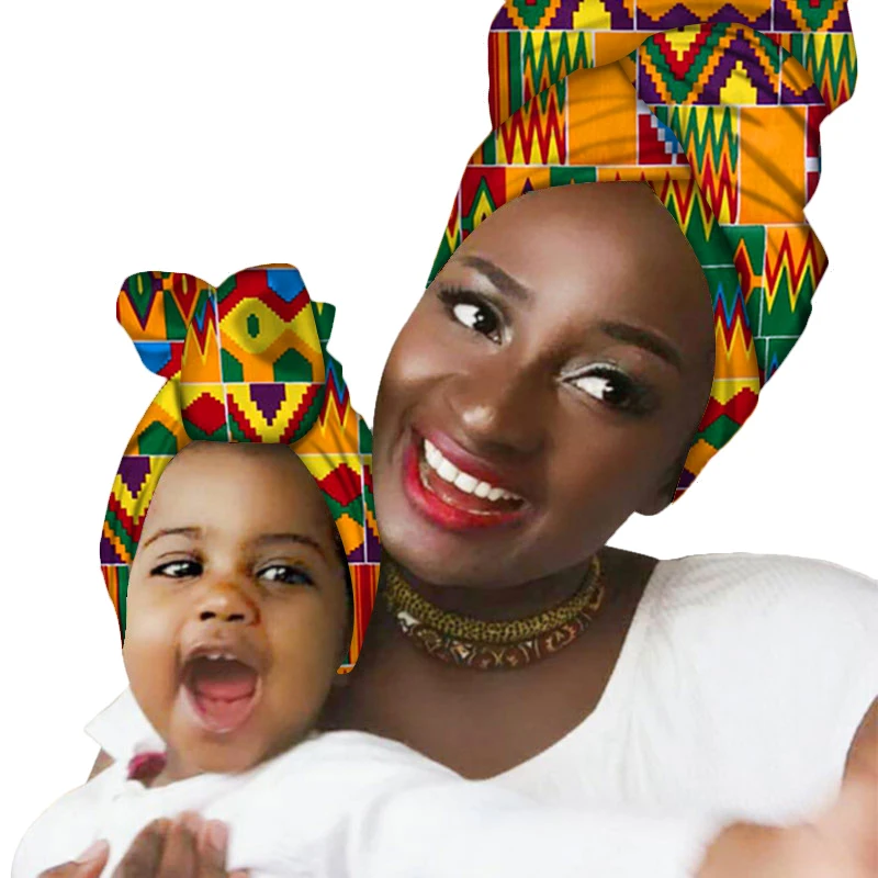 

Оптовая продажа по индивидуальному заказу, высококачественные украшения для головных уборов, Африканский головной убор для женщин и детей, восковой шарф-тюрбан