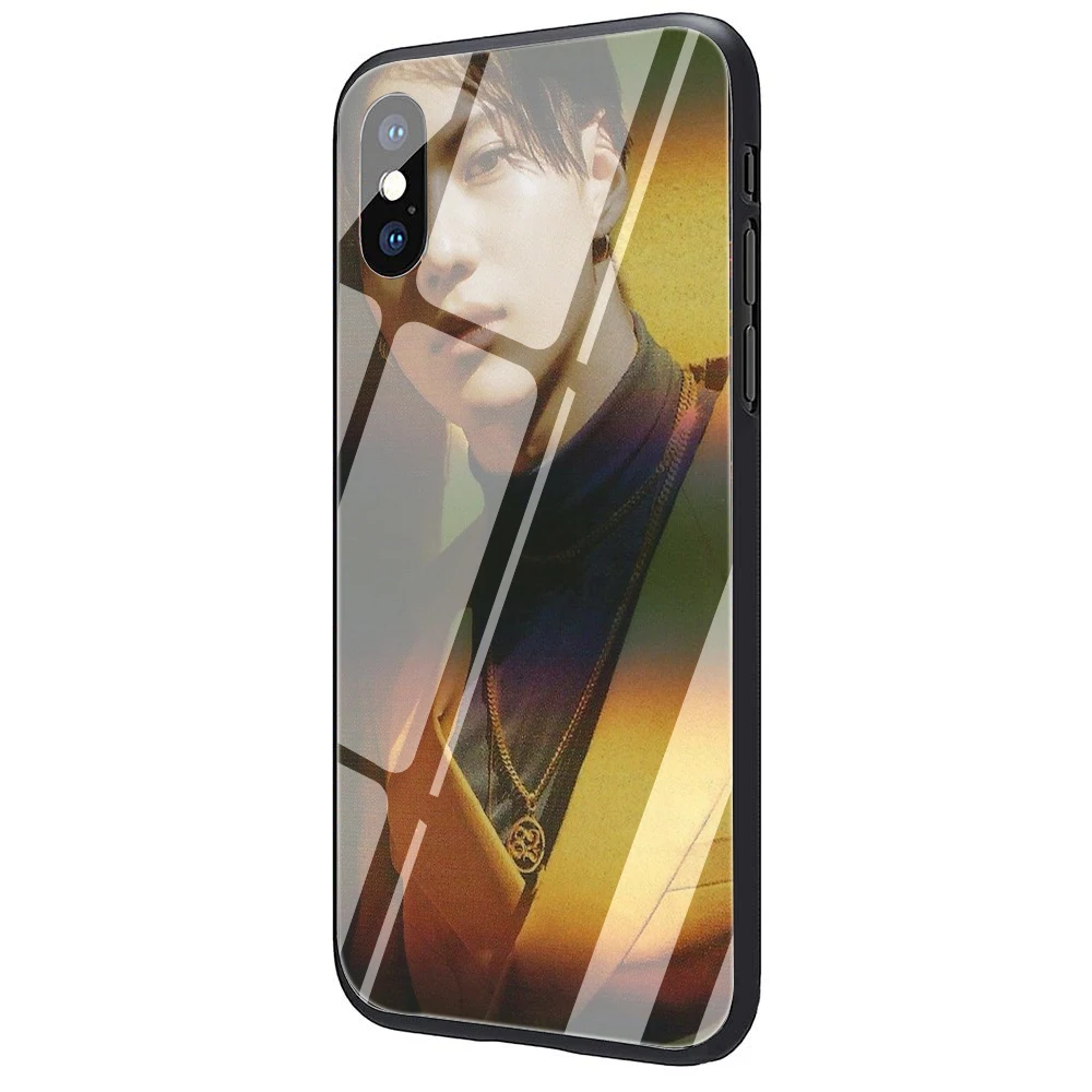EWAU KPOP SHINee Taemin закаленное стекло чехол для телефона чехол для iPhone 5 5S SE 6 6s 7 8 Plus X XR XS 11 Pro Max