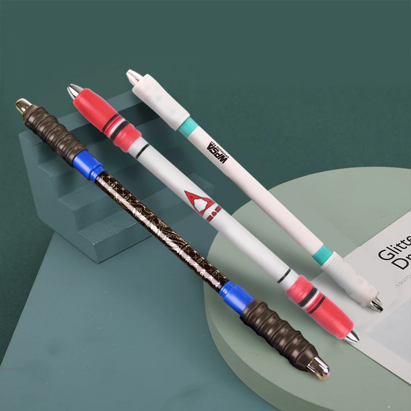 3pcs Spinning Pen Rolling Trick Rotating Tactical Stress for Writing Ballpoint Pens Kawaii Stationery Creative School Supplies | Канцтовары