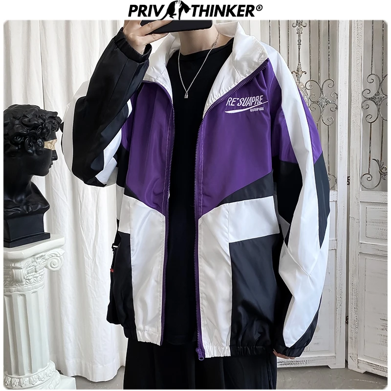 Privathinker 男性夏ヒップホップ屋外ジャケット メンズストリートファッションゆったりとした衣服男性春ルースジャケットコートトップス Jackets Aliexpress