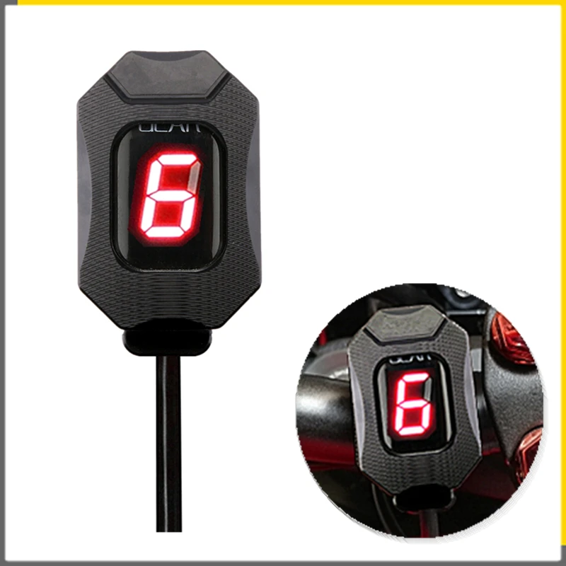 Shift Light Gauges Waterproof Motorcycle Gear Indicator LED Display N6