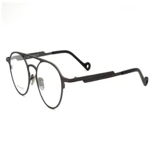 Pure titanium Ретро мода унисекс полный обод прогрессивные мульти-фокусные линзы очки видеть рядом далеко антибликовые очки для чтения