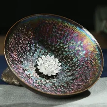 Красочные чайные наборы в измененная обжиганием в печи obsidian master cup особенности Ретро чайные наборы высокого класса