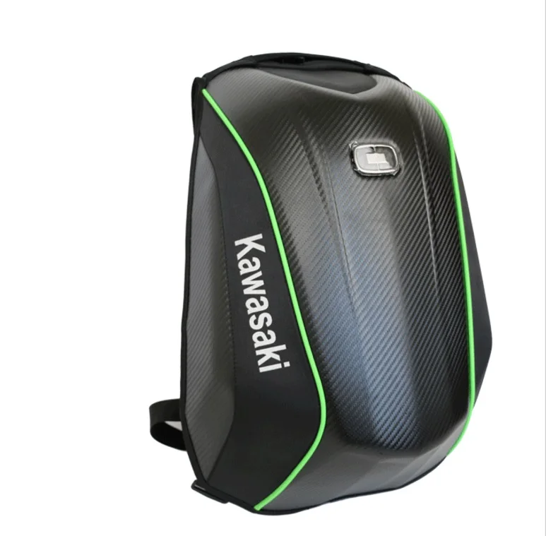 

New for OGIO Mach Motorcycle Riding Backpack Waterproof Carbon Fiber Hard Shell Motorcycle Bag for Kawasaki Backpack