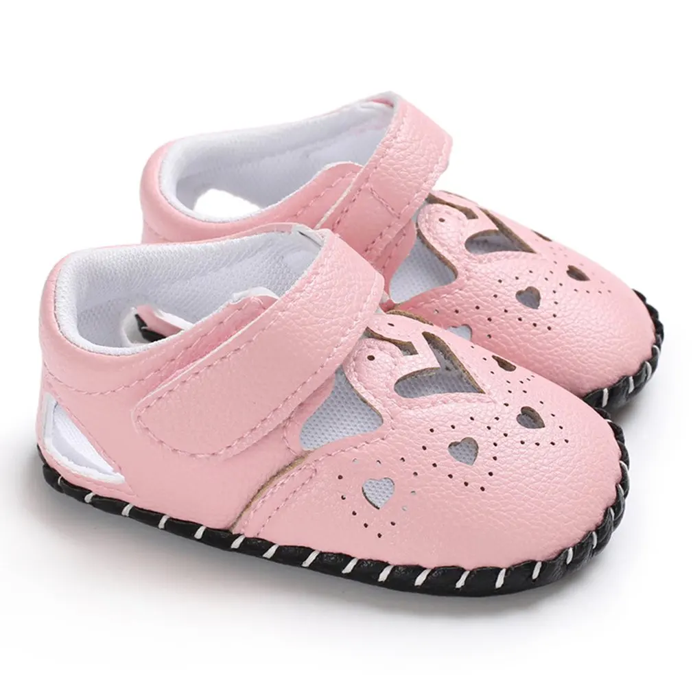 Chaussures en cuir PU souple pour bébés filles | Antidérapantes, Style princesse Vintage, mignon et décontracté, à la mode de printemps