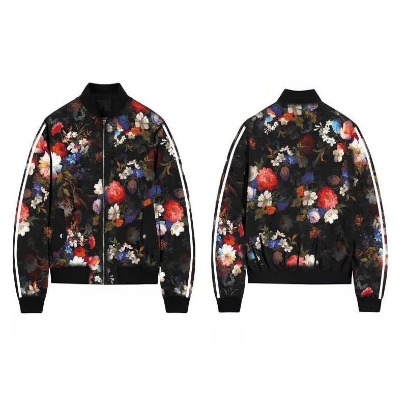 Promo ZOGAA Autumn Winter Women's Jackets Retro Floral Skull Printed Coat Female Long Sleeve Outwear Clot