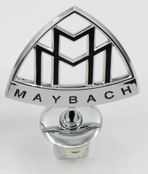 3D New Standing Metal Emblem Car Hood Logo Head Sticker Badge Anteriore Per Mercedes Maybach S400 S500 S600 Classe C Classe E Classe S