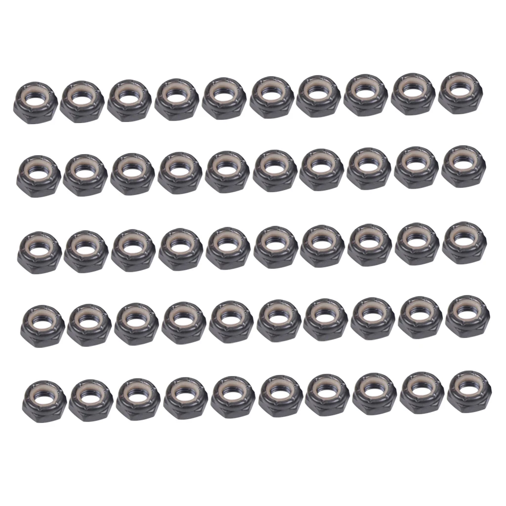 50 Pieces Skateboard Longboard Trucks Wheels Replacement Axle Nuts Hardware for Outdoor Sports Skiing Skateboarding Snowboarding 50 Pieces Skateboard Longboard Trucks Wheels Replacement Axle Nuts Hardware for Outdoor Sports Skiing Skateboarding Snowboarding