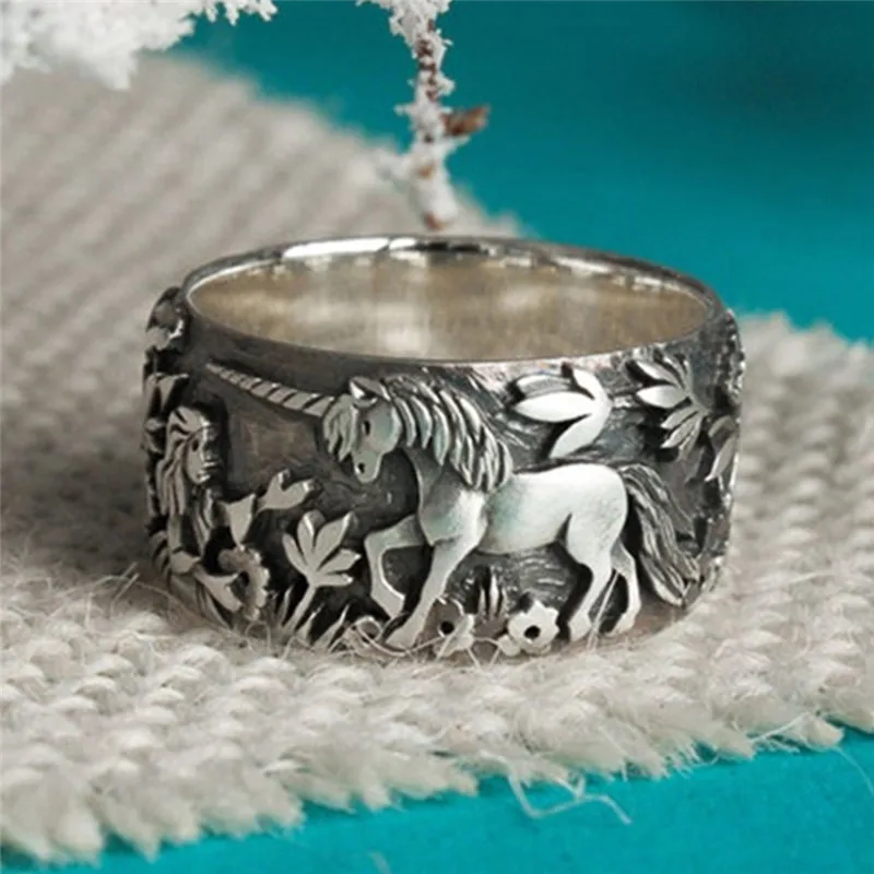 Finger Rings Handmade Carved Design Gifts Jewelry