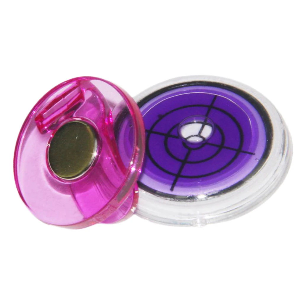 Golf Slope Putting Level Reading Ball Marker & Magnetic Hat Clip Outdoor Golfing Sports Golf Ball Marker Gradienter