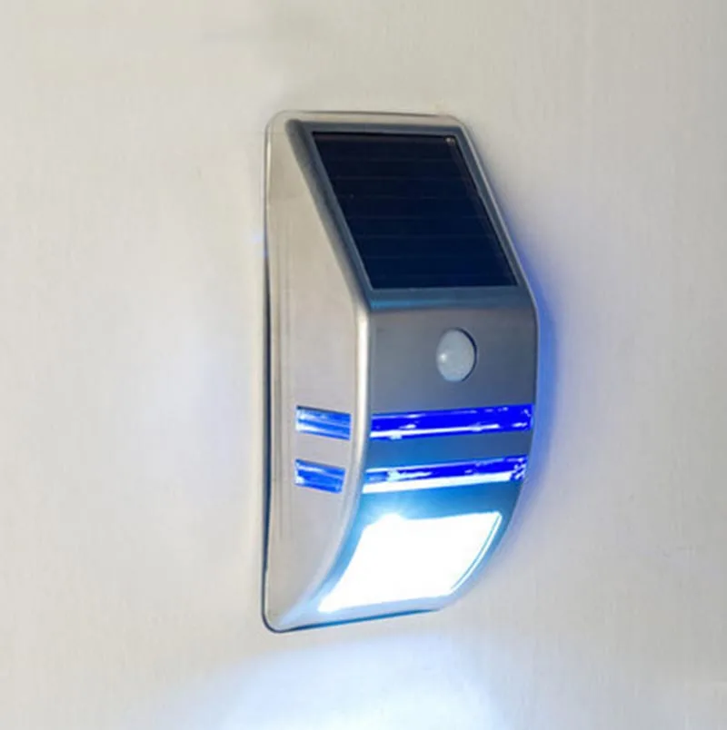 

Poly Solar Sensing Wall Lamp Stainless Steel LED Outdoor Waterproof Human Smart Sensing Lamp