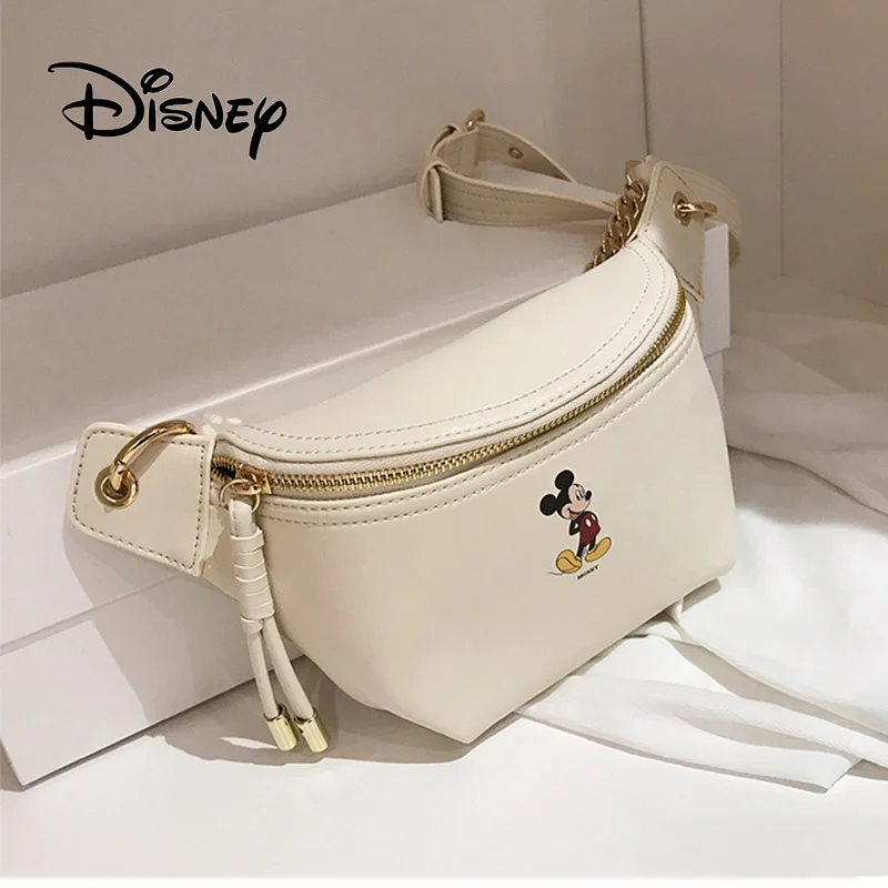 Disney/женская сумка-мессенджер с Микки Маусом из мультфильма «Микки Маус»; женские сумки на плечо 33 см; мини-сумка из искусственной кожи для девочек; поясная сумка для мобильного телефона
