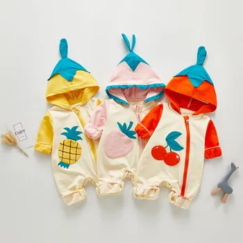 

Newborn Hoodie Baby Clothes Infant Suits New Spring Autumn Outerwear Toddler Rompers 3m-18m Boy Girls Jumpsuit