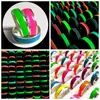50pcs/lot Growing In Dark Ring 6mm Band Colorful Luminous Women's Cute Ring Party Gift Wholesale Jewelry 1