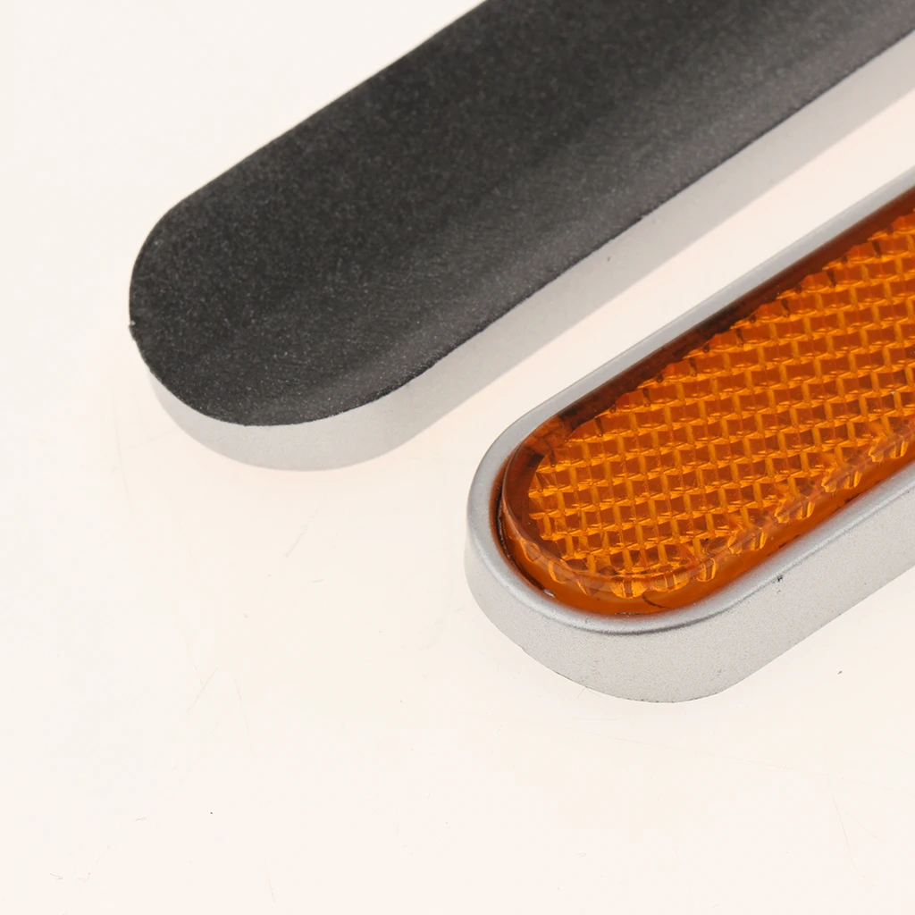 Adhesive Motorcycle Plastic Rear Fender Side Reflector for Harley Sportster 883 1200 Front Fork Leg Reflector Cover 