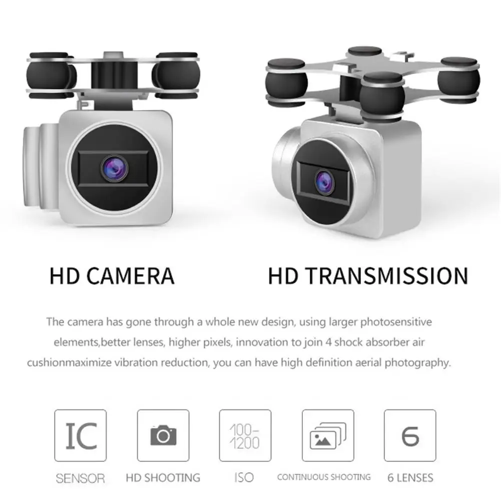 Радиоуправляемый вертолет Дрон с камерой HD 1080P wifi FPV Selfie Drone Профессиональный складной Квадрокоптер 24 минуты работы от батареи