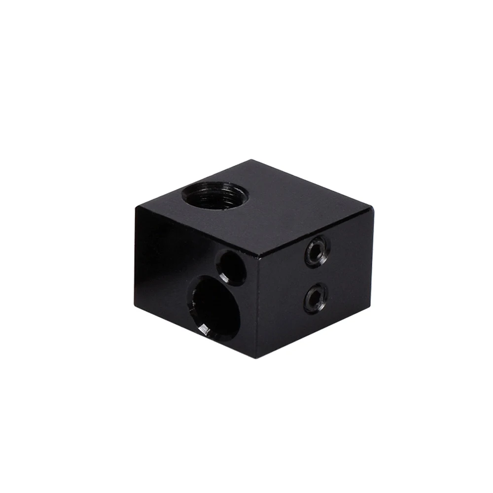 Высокая температура V5 нагреватель Блок алюминиевый блок силиконовый носок 3d принтер части VS E3D V6 блок подходит J-head Hotend Боуден экструдер - Цвет: Черный