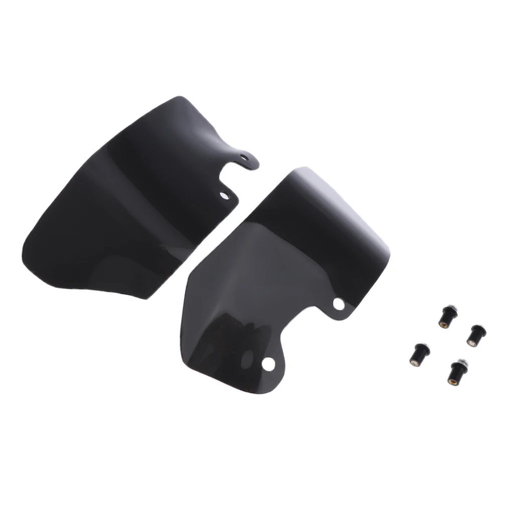 Motorcycle Left Right Side Wind Deflector Windscreen Spoiler Shield for BMW R1200GS, Black