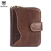 BULLCAPTAIN Men's  Leather Wallet Business Wallets Multifunction Multifunctional Business Card Holder Small Card Box ► Photo 2/6