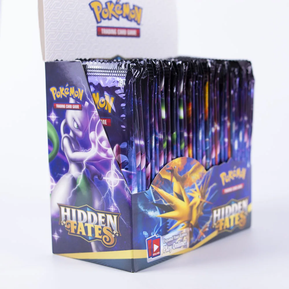 324pcs Pokemon Cards English Booster Box Hidden Fates