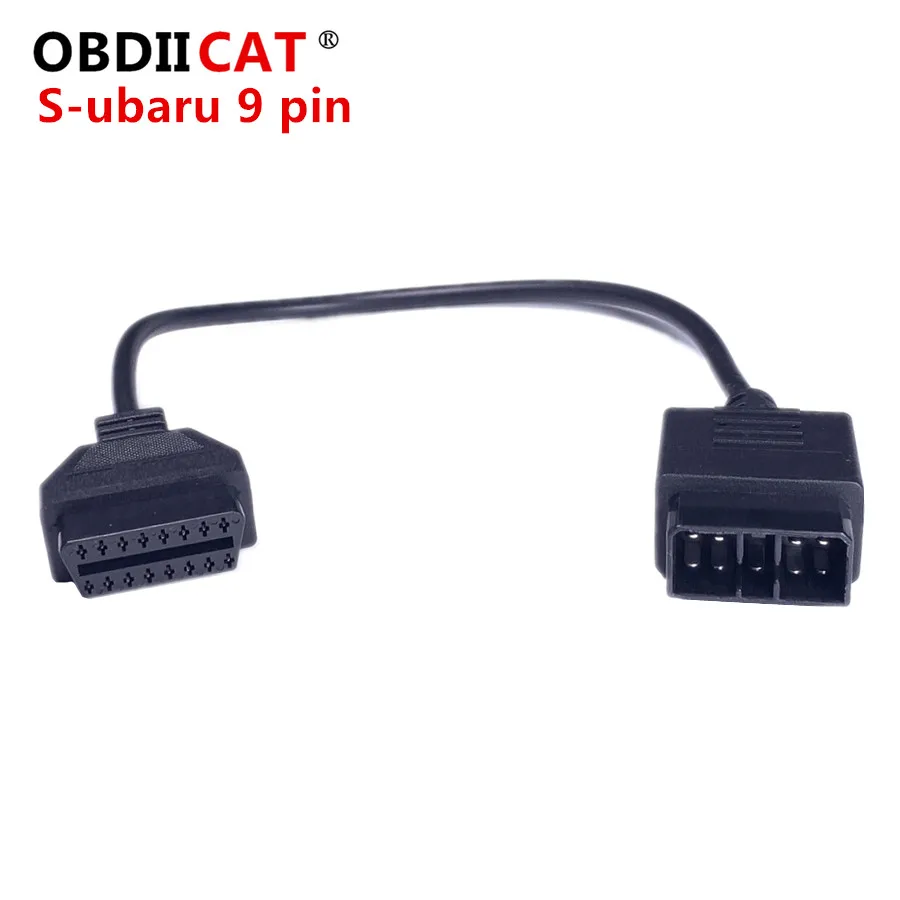 Новый Subaru 9Pin к 16Pin гнездовой разъем для OBD2/OBDII DLC Женский адаптер автомобильного