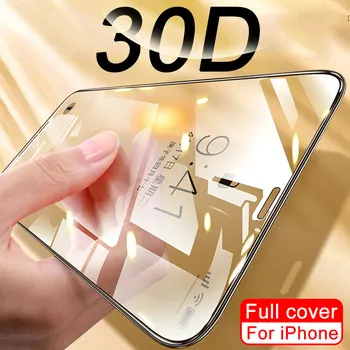 Защитное стекло 30D для iPhone 11 Pro Xs Max Xr X, защита экрана из закаленного стекла для iPhone 10 7 8 6 6s Plus SE 2020 XR, пленка