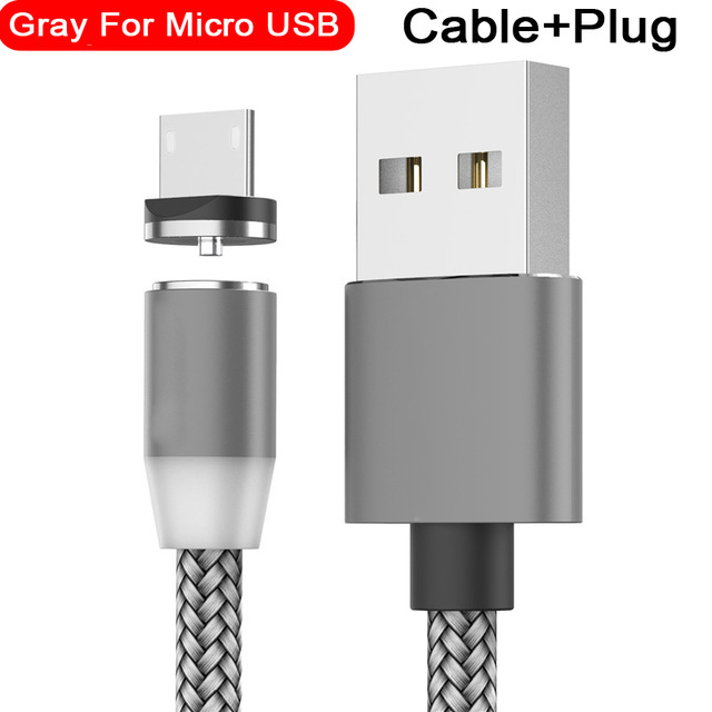 Magnetic Charging Cable 3M Micro USB Cable For Samsung Android Mobile Phone Type-C Charging For iPhone Micro USB Cable