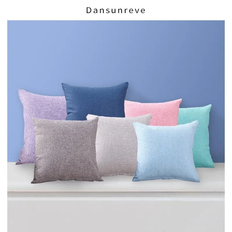 Dansunreve 1 шт. чехол для подушки 40x40 45x45 см белье чистых тонов более Цвета которые