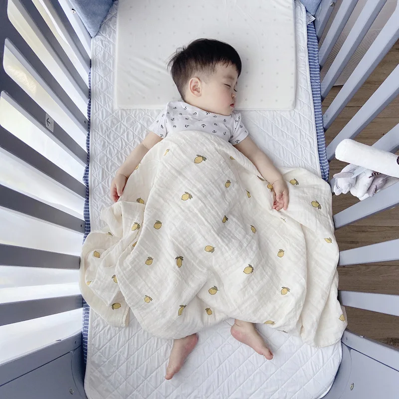 

Beautiful Infant Soft Blanket Bathing Swaddle Newborn Anti-Kick Wrap Children Stroller Windproof Blanket Organic Cotton Baby