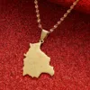 Bolivia Map Country Cities Name Pendant Necklaces for Women Bolivians Jewelry 1