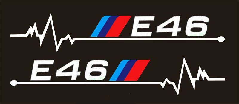 2 X Автомобильная наклейка на зеркало заднего вида и наклейки для BMW E30 E34 E36 E39 E46 E60