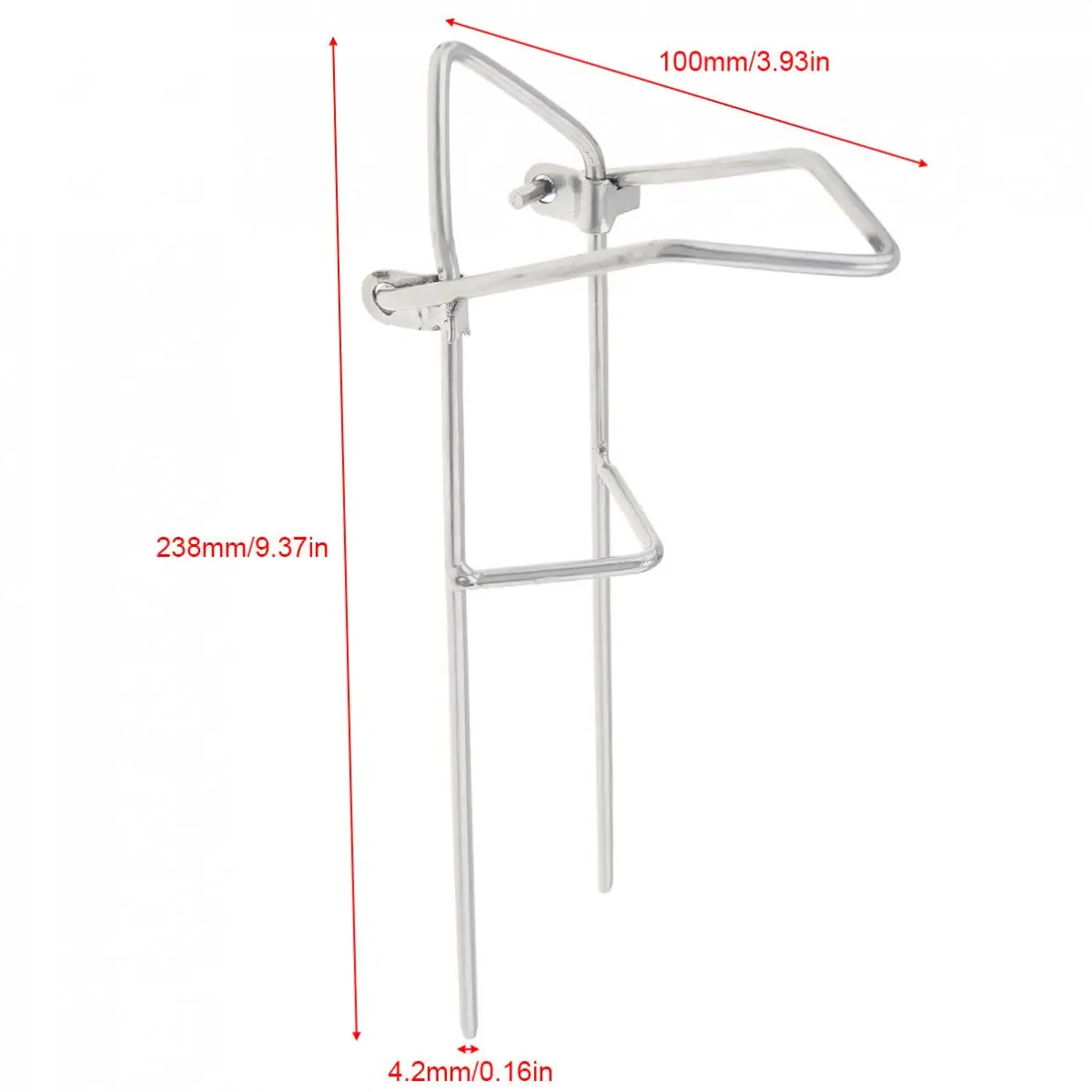 Warna Perak Logam 1 Batang Alur Fishing Rod Tanah Dimasukkan Stand Bracket Sederhana Memancing Tiang Holder Untuk Semua Jenis Batang Fishing Rods Aliexpress