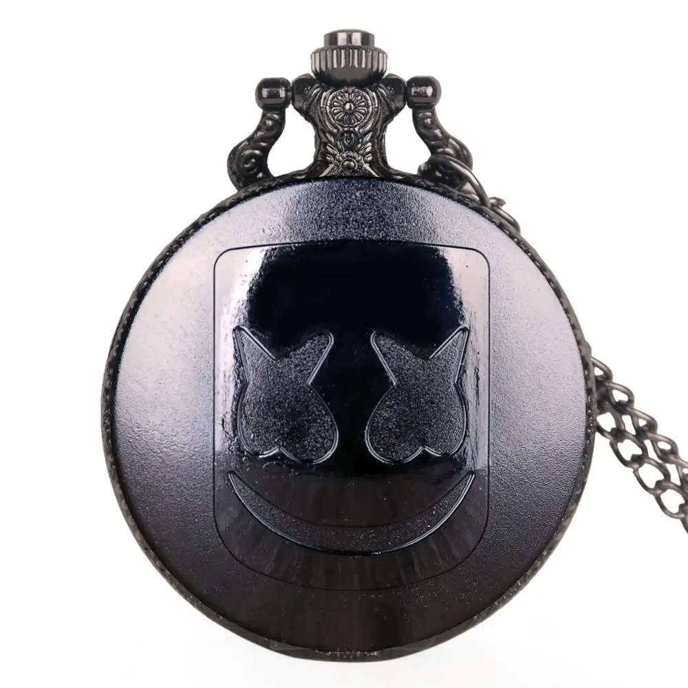 Мужские карманные часы, изысканные кварцевые часы с круглым циферблатом, римскими цифрами и подвеской, часы с цепочкой, бронзовые подарки для детей