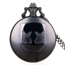 Мужские карманные часы, изысканные кварцевые часы с круглым циферблатом, римскими цифрами и подвеской, часы с цепочкой, бронзовые подарки для детей