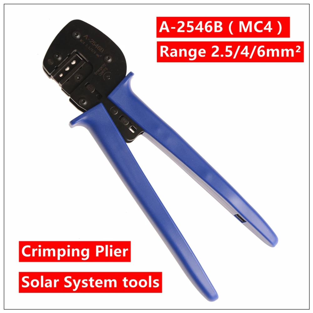

A-2546B(MC4) Crimping Plier 2.5-6mm Multi-function Tool Hands Solar Photoroltaic Connector Professional Crimping Tool LY-30J