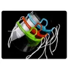 10PCS Transparent Catering Mask Colorful Holder Anti Fog Catering Food Hotel Plastic Chef Kitchen Restaurant Smile Mouth Masks 3
